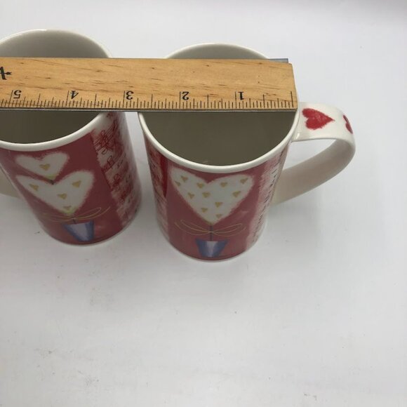 Dunoon Stoneware Heartstrings Design by Kate Mawdsley Set of 2 Ceramic Mugs - Picture 10 of 12